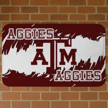 Texas A&M Aggies Plate Rip Maroon Doormat