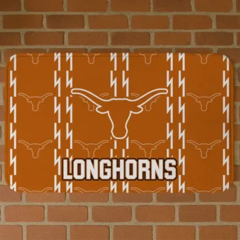 Texas Longhorns Bolt Row Orange Doormat