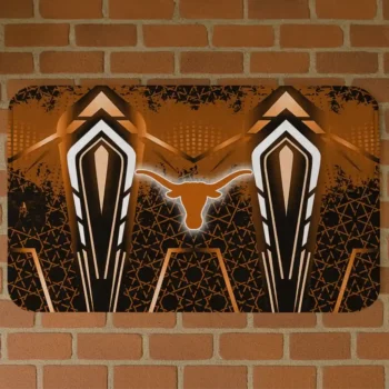 Texas Longhorns Graphic Stripes Orange Doormat