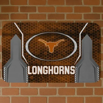 Texas Longhorns Hexagon Oval Orange Doormat