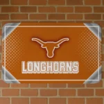 Texas Longhorns Silver Halftone Orange Doormat