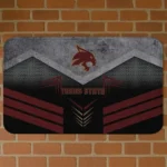 Texas State Bobcats Chevron Points Maroon Black Doormat