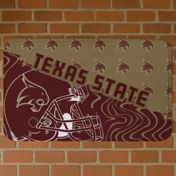 Texas State Bobcats Football Pride Maroon Doormat