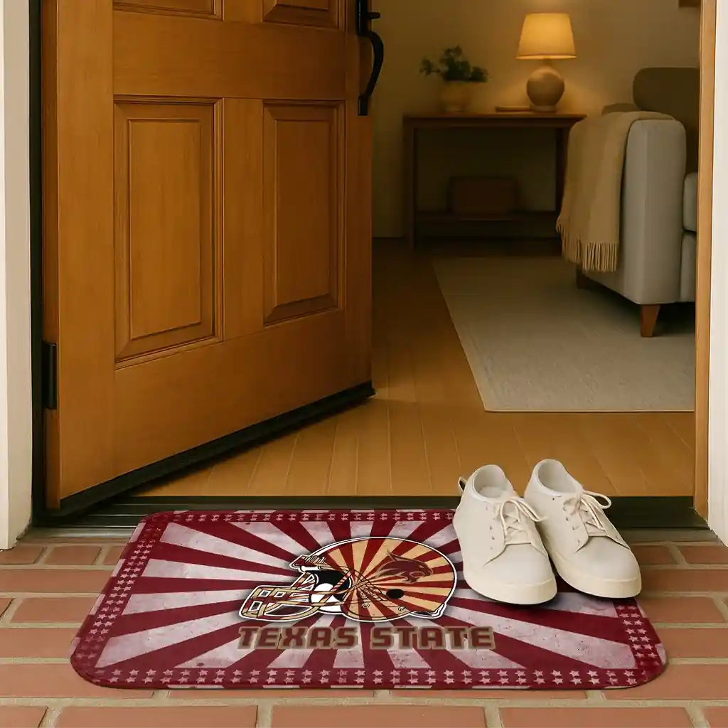 texas-state-bobcats-helmet-centerpiece-maroon-doormat-fashion-forward.webp
