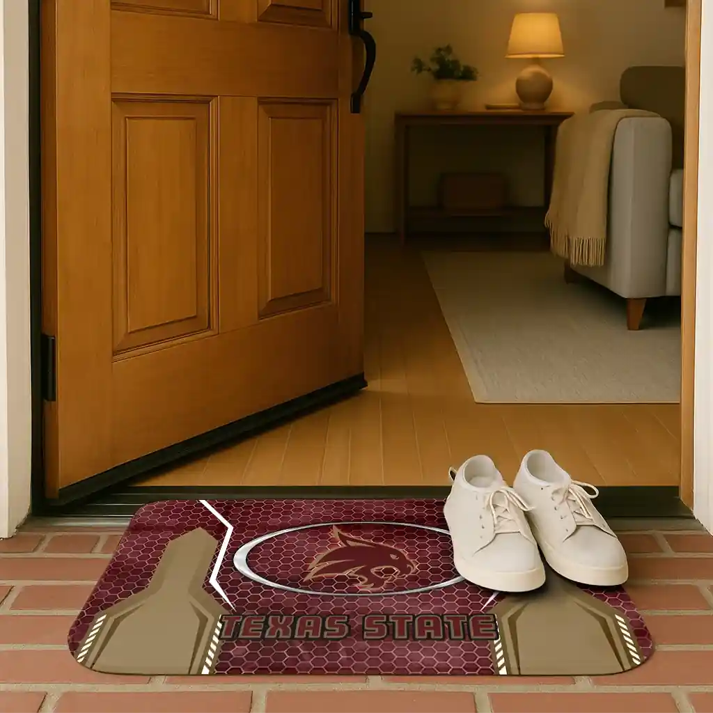 texas-state-bobcats-hexagon-oval-maroon-doormat-fashion-forward.webp