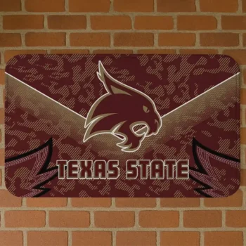 Texas State Bobcats Layered Lines Maroon Doormat
