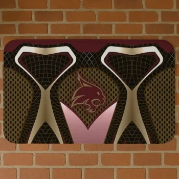 Texas State Bobcats Torso Pattern Doormat