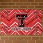 Texas Tech Red Raiders Chevron Geometrics Red Doormat