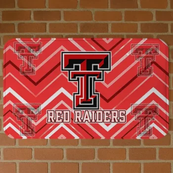 Texas Tech Red Raiders Chevron Geometrics Red Doormat