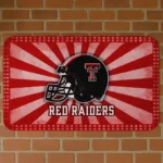 Texas Tech Red Raiders Helmet Centerpiece Red Doormat