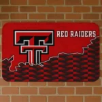 Texas Tech Red Raiders Tribal Detailing Red Black Doormat