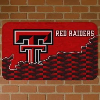 Texas Tech Red Raiders Tribal Detailing Red Black Doormat