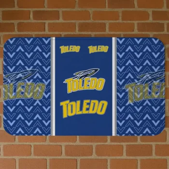 Toledo Rockets Chevron Stack Blue Doormat