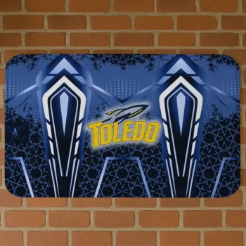Toledo Rockets Graphic Stripes Blue Doormat