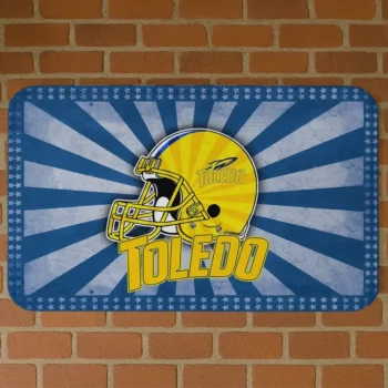 Toledo Rockets Helmet Centerpiece Blue Doormat