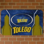 Toledo Rockets Hexagon Oval Blue Doormat