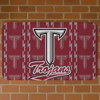 Troy Trojans Bolt Row Red Doormat