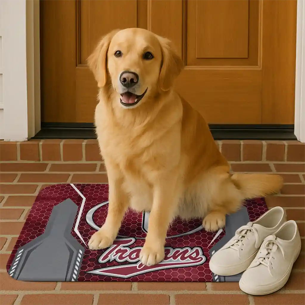 troy-trojans-hexagon-oval-red-doormat-high-quality.webp