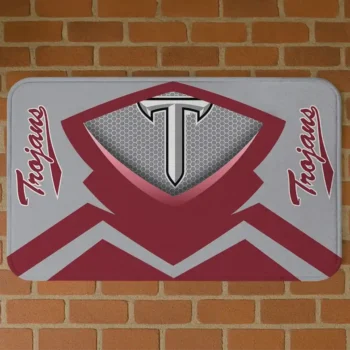 Troy Trojans Ninja Mesh Red Doormat