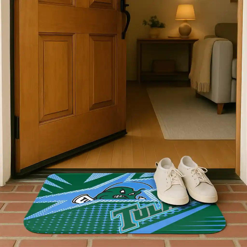 tulane-green-wave-sharp-flash-green-doormat-fashion-forward.webp