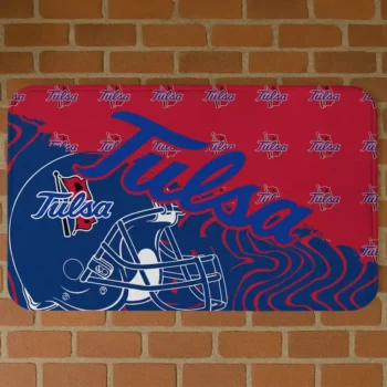 Tulsa Golden Hurricane Football Pride Blue Doormat