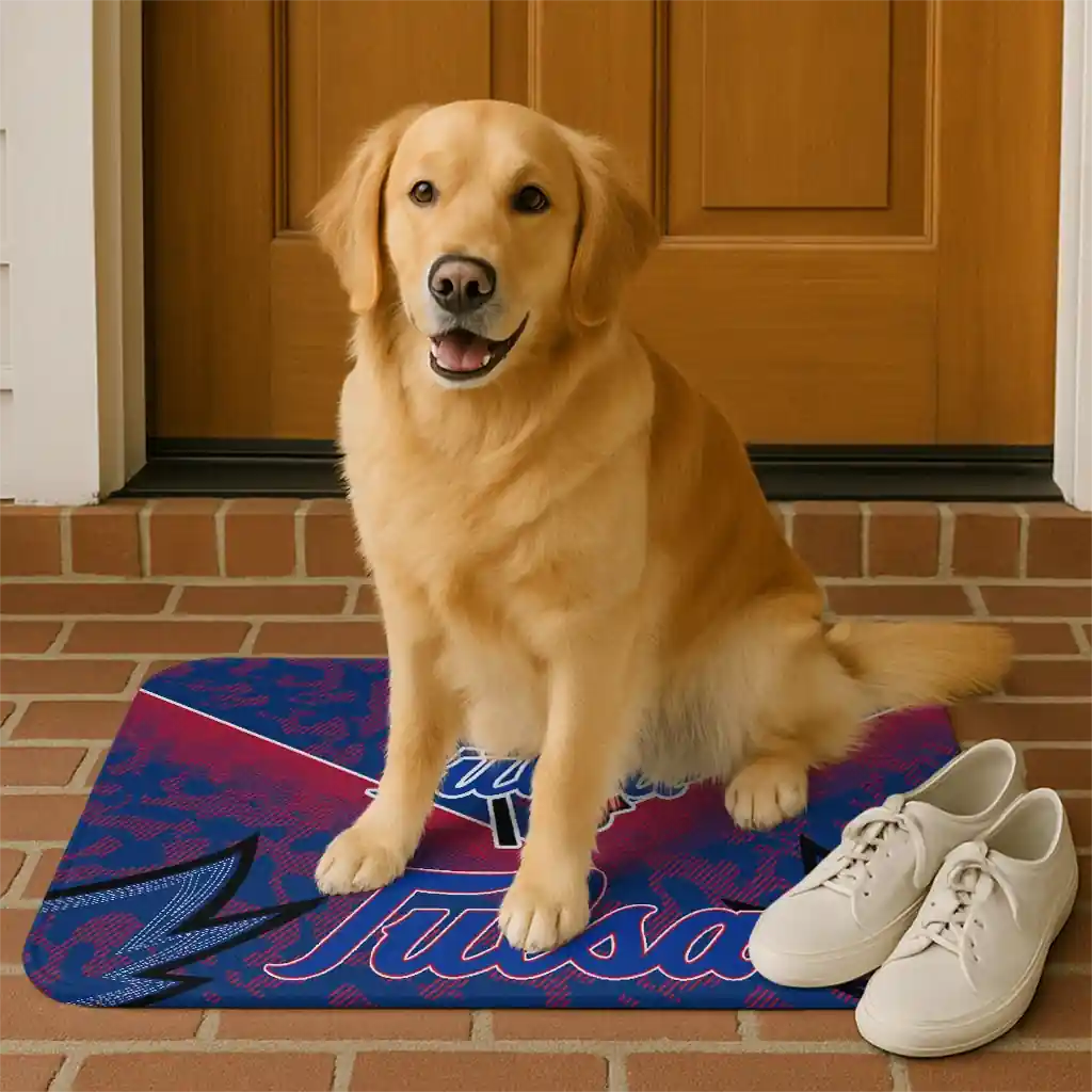 tulsa-golden-hurricane-layered-lines-blue-doormat-high-quality.webp