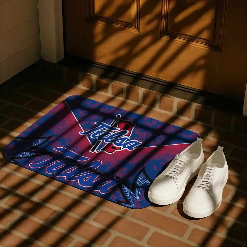 tulsa-golden-hurricane-layered-lines-blue-doormat-trendy.webp
