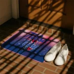 tulsa-golden-hurricane-pixel-blur-blue-doormat-best-selling.webp