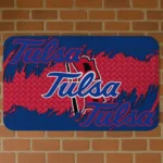 tulsa-golden-hurricane-plate-rip-blue-doormat-best-selling.webp
