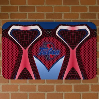Tulsa Golden Hurricane Torso Pattern Doormat