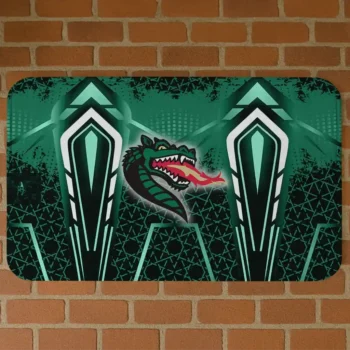 UAB Blazers Graphic Stripes Green Doormat