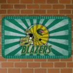 UAB Blazers Helmet Centerpiece Green Doormat