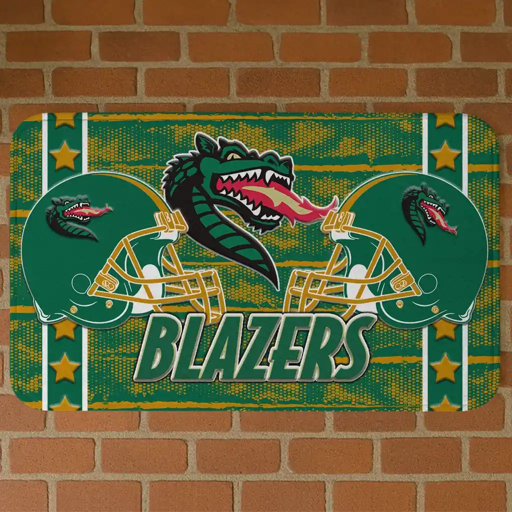 uab-blazers-helmet-illustration-green-doormat-best-selling.webp uab blazers helmet illustration green doormat best selling