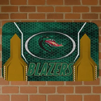 UAB Blazers Hexagon Oval Green Doormat