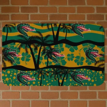 UAB Blazers Palm Silhouette Green Black Doormat