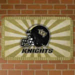 UCF Knights Helmet Centerpiece Gold Doormat
