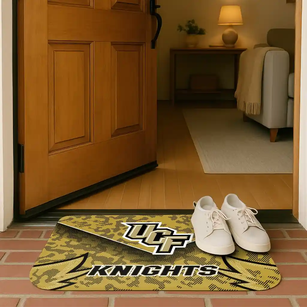 ucf-knights-layered-lines-gold-doormat-fashion-forward.webp