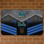 UCLA Bruins Chevron Points Blue Black Doormat