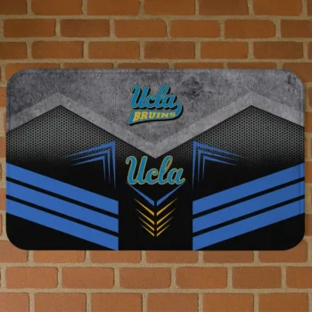 UCLA Bruins Chevron Points Blue Black Doormat