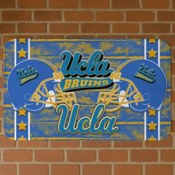 UCLA Bruins Helmet Illustration Blue Doormat
