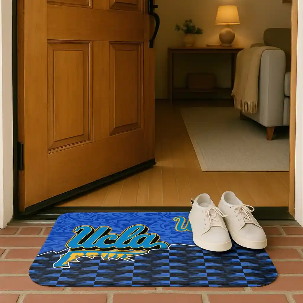 ucla-bruins-tribal-detailing-blue-black-doormat-fashion-forward.webp
