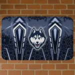 UConn Huskies Graphic Stripes Blue Doormat