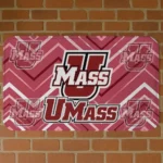 UMass Minutemen Chevron Geometrics Red Doormat