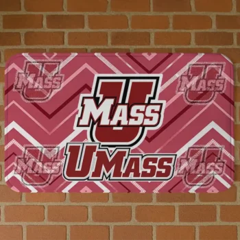 UMass Minutemen Chevron Geometrics Red Doormat