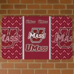 UMass Minutemen Chevron Stack Red Doormat
