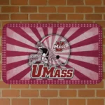 UMass Minutemen Helmet Centerpiece Red Doormat