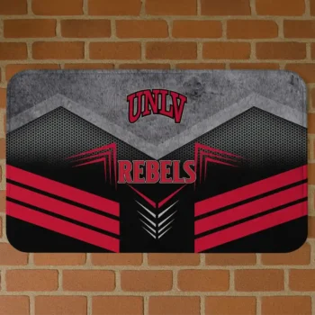 UNLV Rebels Chevron Points Red Black Doormat