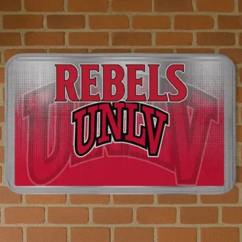 UNLV Rebels Pixel Blur Red Doormat