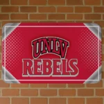 UNLV Rebels Silver Halftone Red Doormat