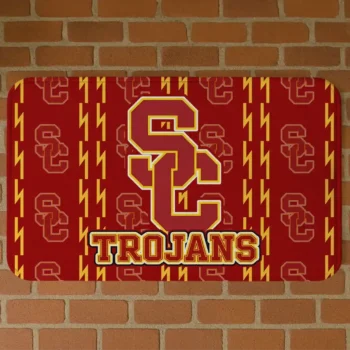 USC Trojans Bolt Row Red Doormat